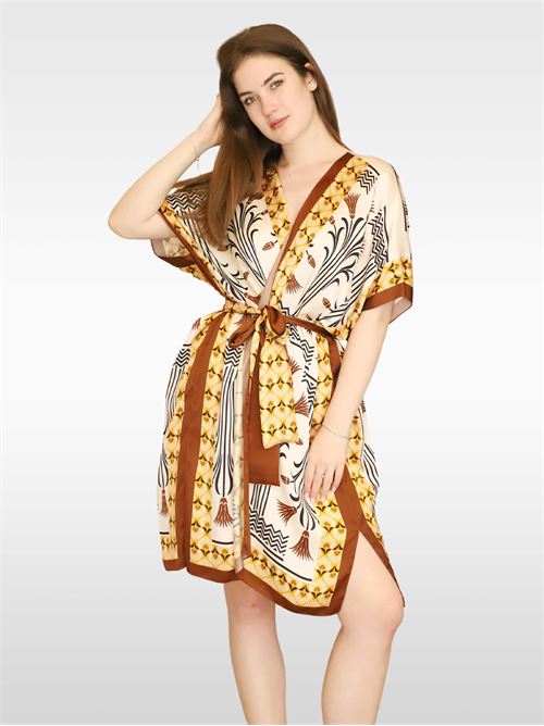 Printed satin dressing gown MAXMARA LEISURE | 2336910438600001